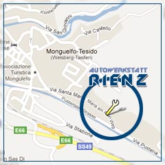 Lage Autowerkstatt Rienz in Welsberg